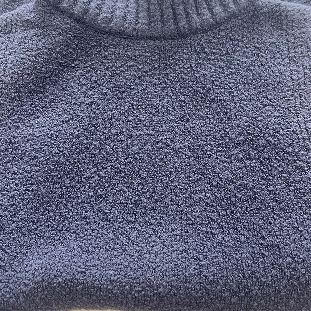 Express Turtleneck Sleeveless Fitted Sweater in Slate Blue -Small - Picture 8 of 10
